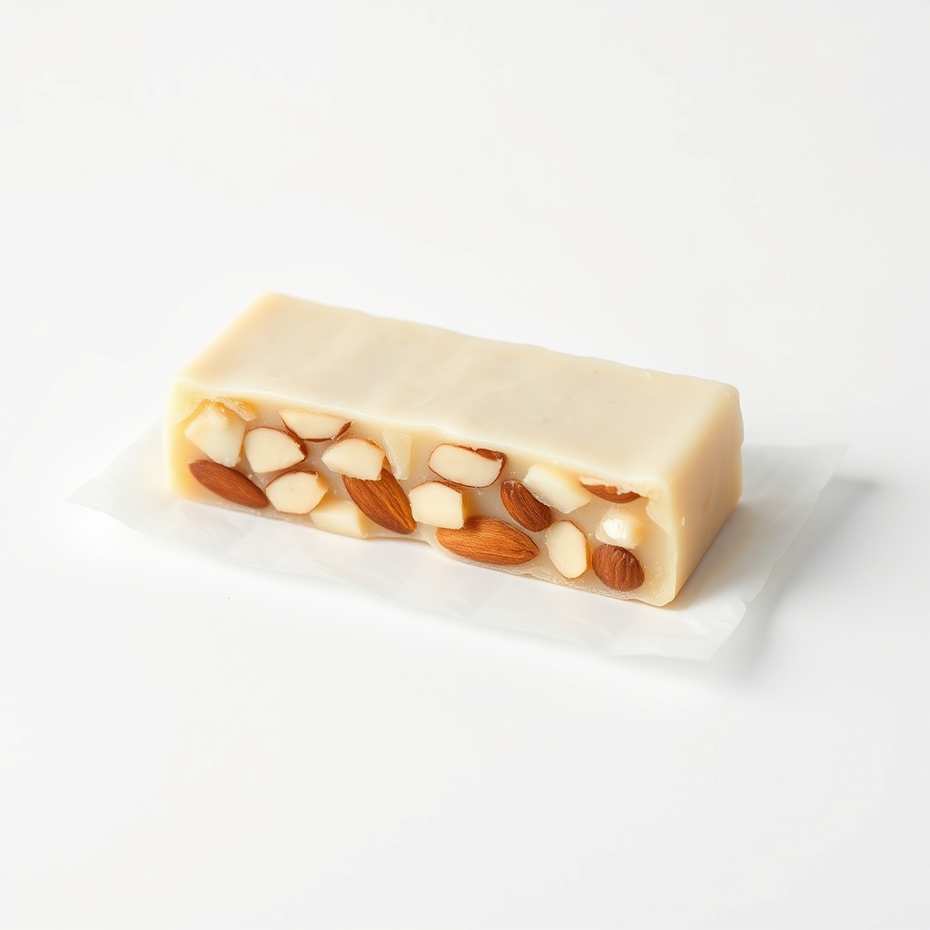 Almond & honey nougat, 250 g slab