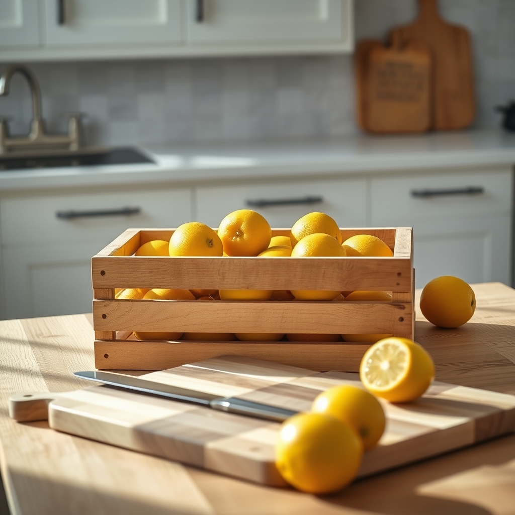 Lemons off the tree behind the shed