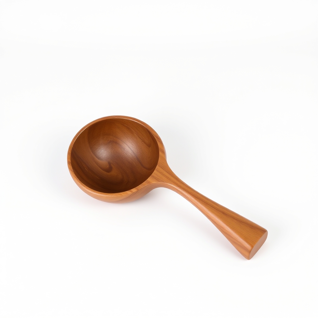 Turned kitchen scoop