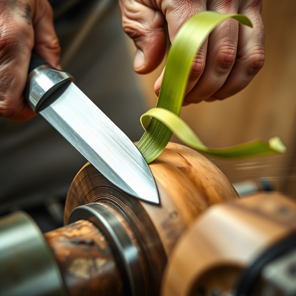 Cut wet, straight off the tool