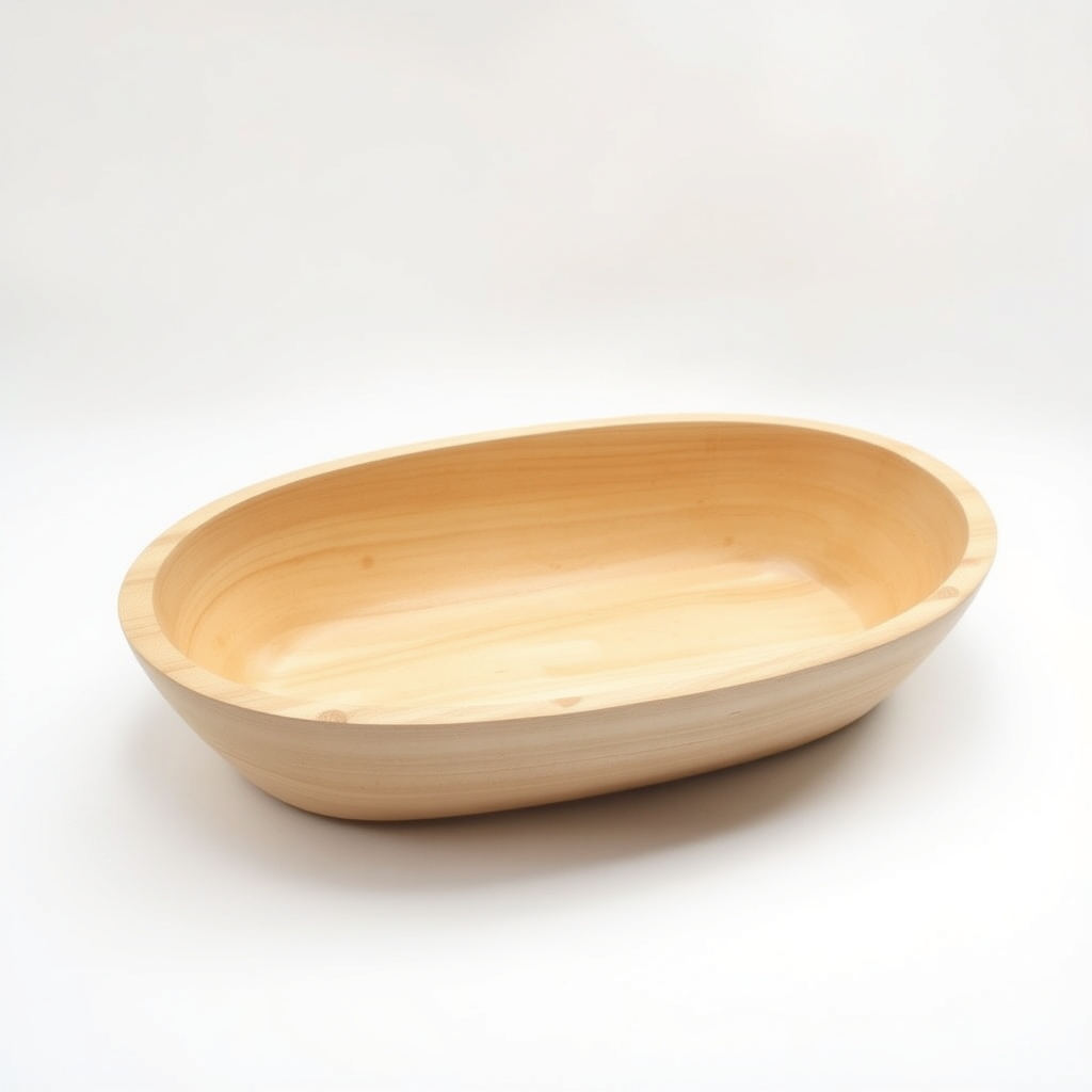 Hollowed dough trough