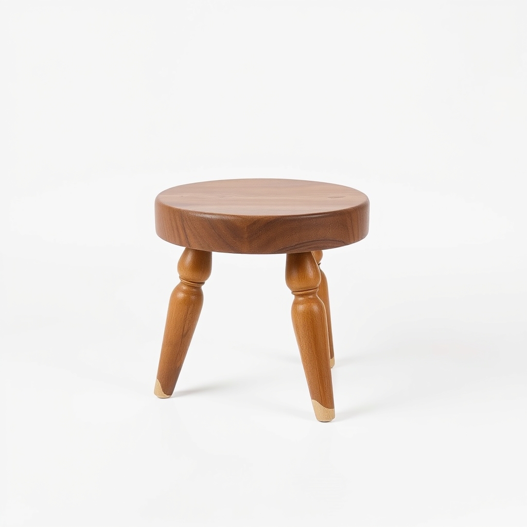 Wedged three-legged stool