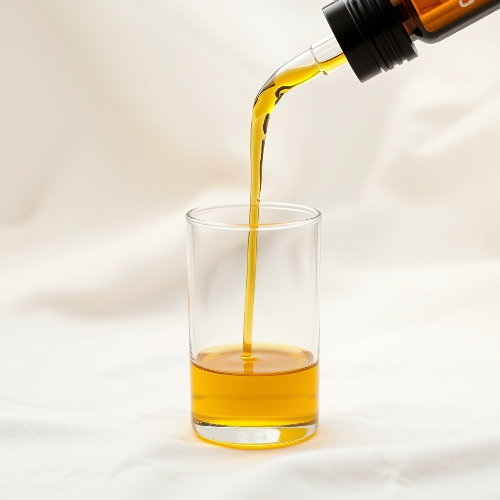 Oil — cold-pressed into amber glass