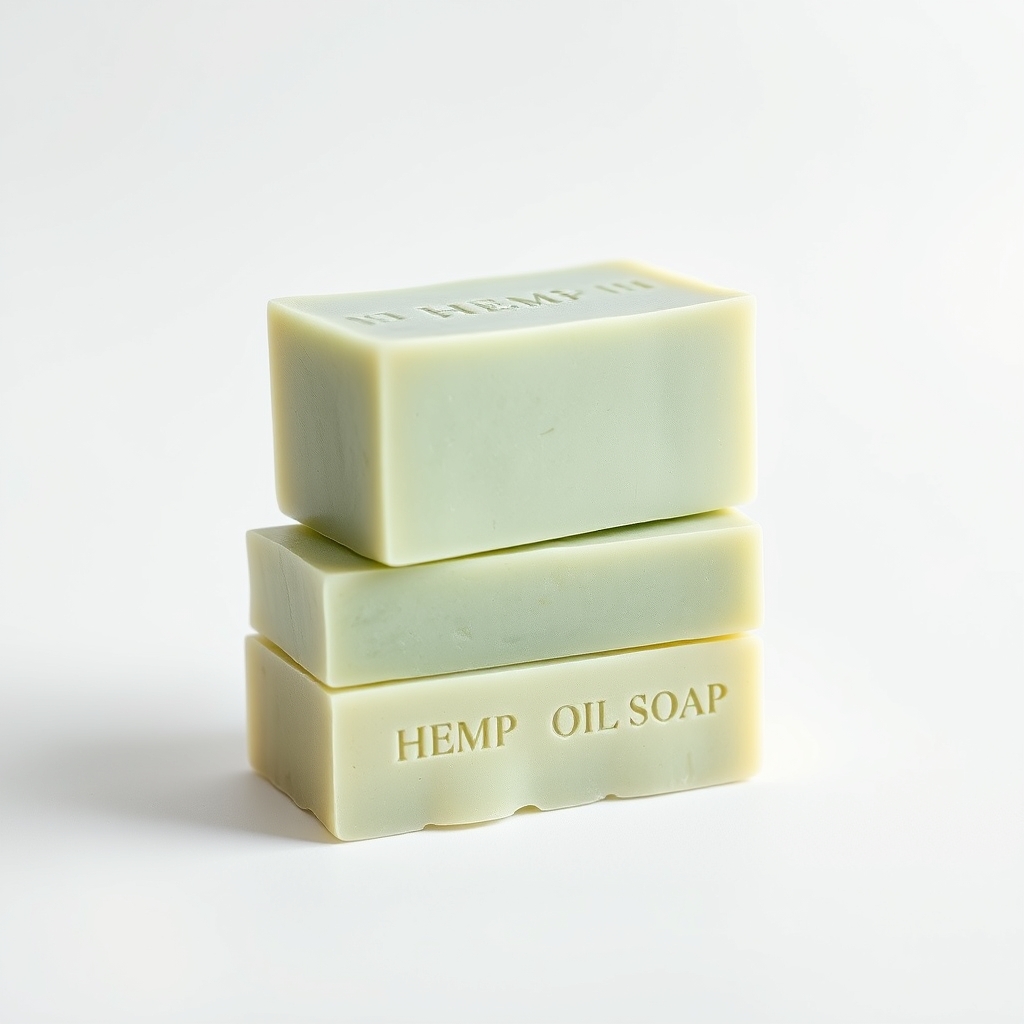Hemp seed oil soap, three bars