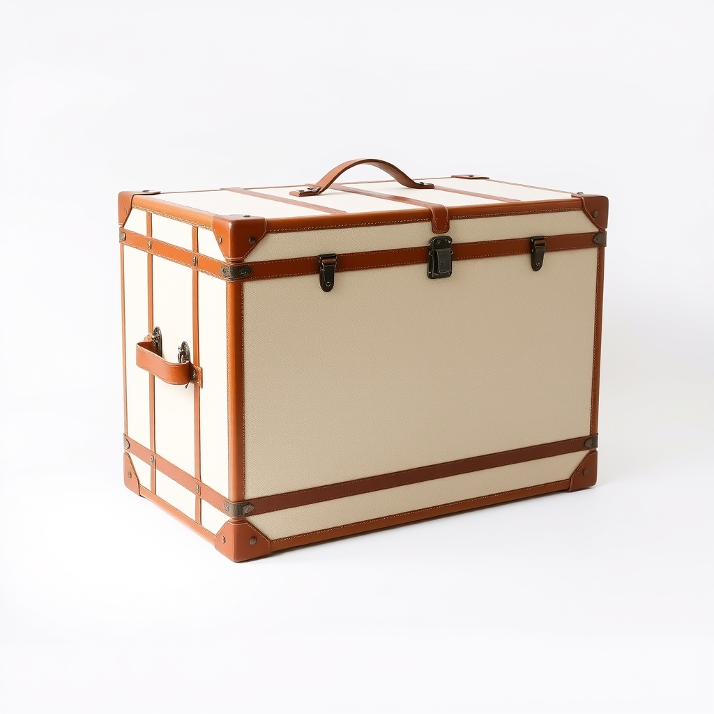 Steel-cornered trunk, large