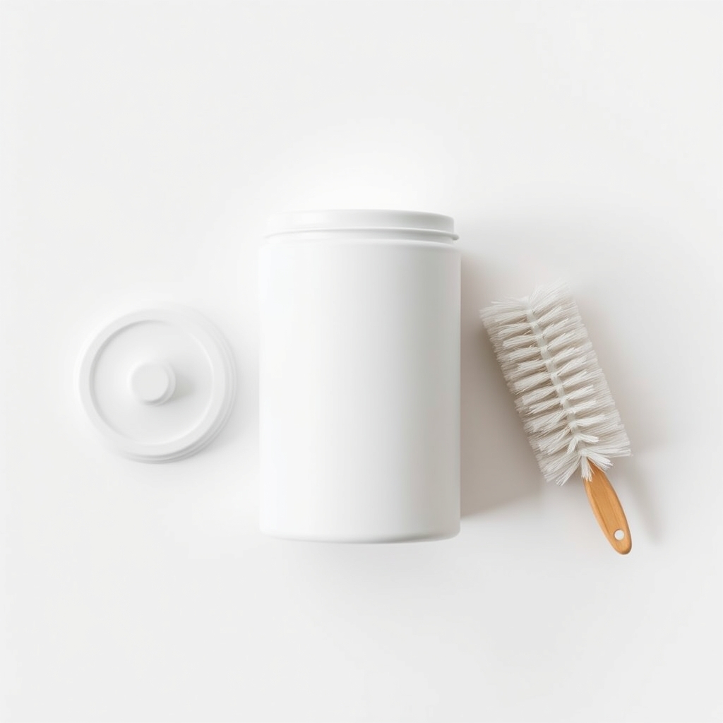 Drying Jar & Brush
