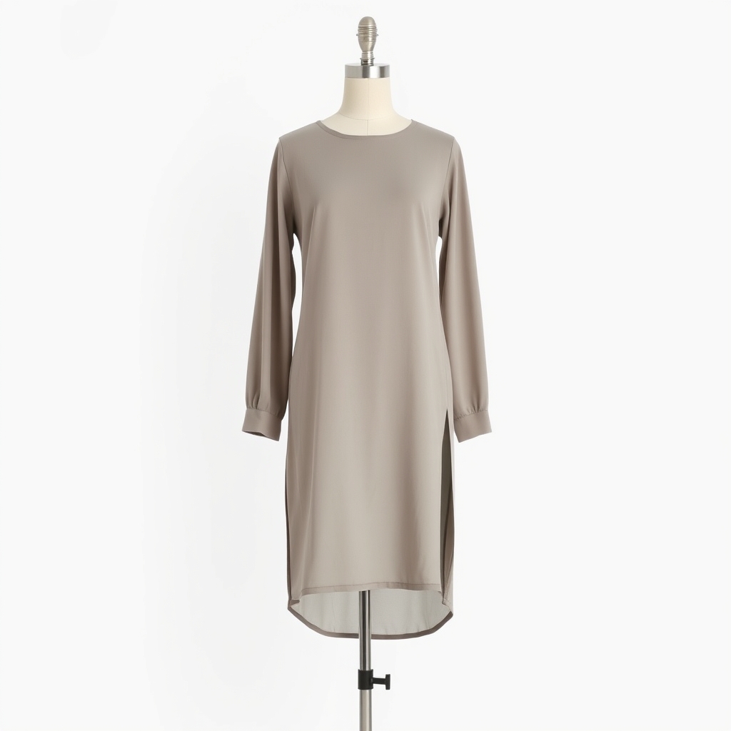 Long side-split tunic