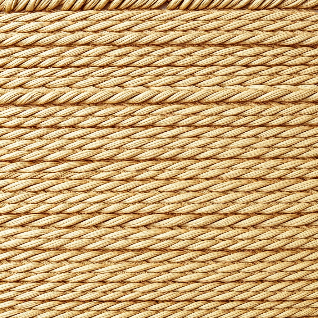 Sisal, cut and bound