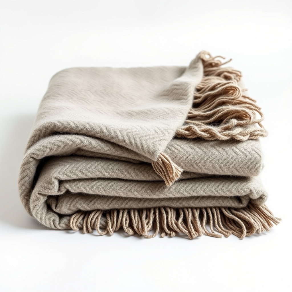 Herringbone Mohair Throw
